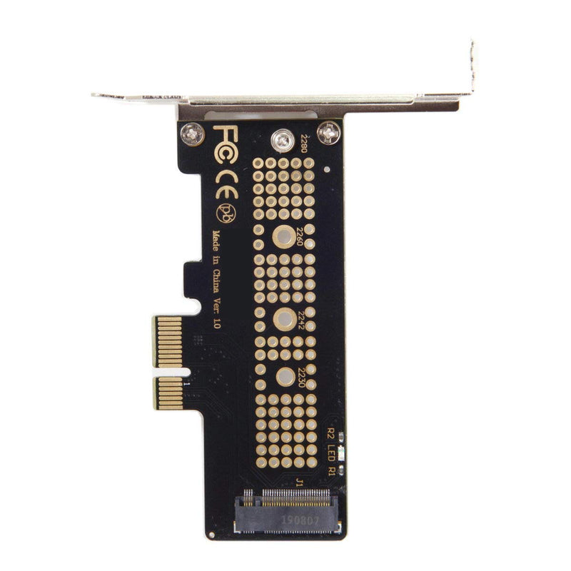 Xiwai Low Profile PCI-E 3.0 x1 Lane to M.2 NGFF M-Key SSD Nvme AHCI PCI Express Adapter Card