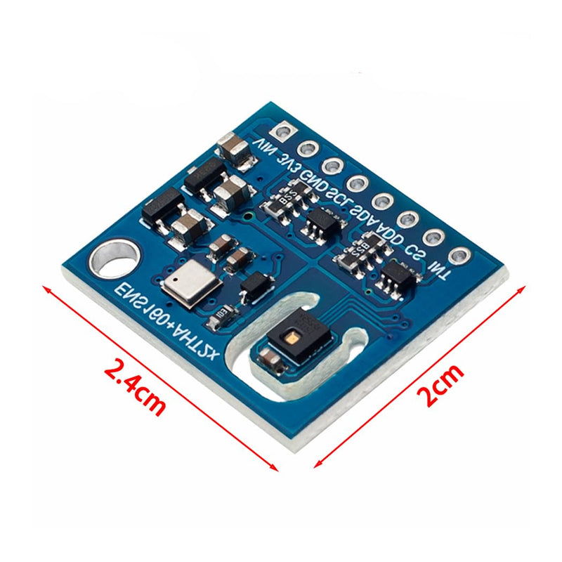 Hailege ENS160+AHT21 CO2 eCO2 TVOC VoCsGas Sensor CARBON Dioxide Sensor Air Quality Monitoring Sensor Temperature Humidity Sensor Replace CCS811