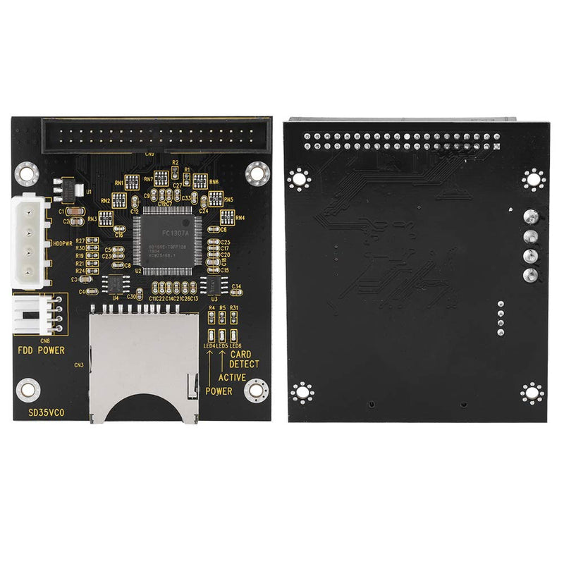 ASHATA SD to 3.5in IDE,SD/SDHC/SDXC/MMC Memory Card to IDE 40Pin Male Adapter for DOS/Linux/Windows 98SE, Me, 2000, XP and for Vista.