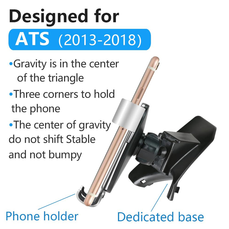 Car Phone Holder for Cadillac ATS 2013 2014 2015 2016 2017 2018 2019 Auto Interior Accessories Best Cell Phones Mount Cellphone Mobile Cradle Charging Navigation Bracket Air Vent Screen Stand