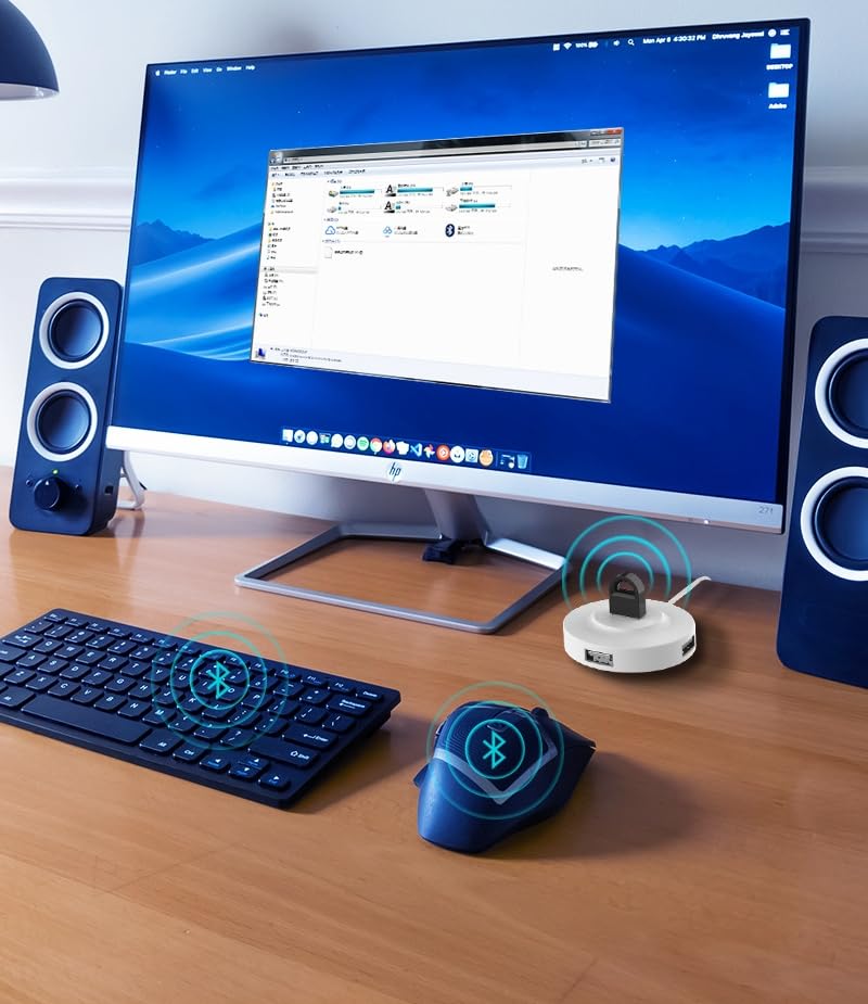 [AUSTRALIA] - USB Bluetooth 5.1 Adapter, Wireless Bluetooth Dongle Transmitter Receiver, Driver-Free, for Desktop,Laptop,Keyboard,Mouse,Headset,Speaker,Printer 