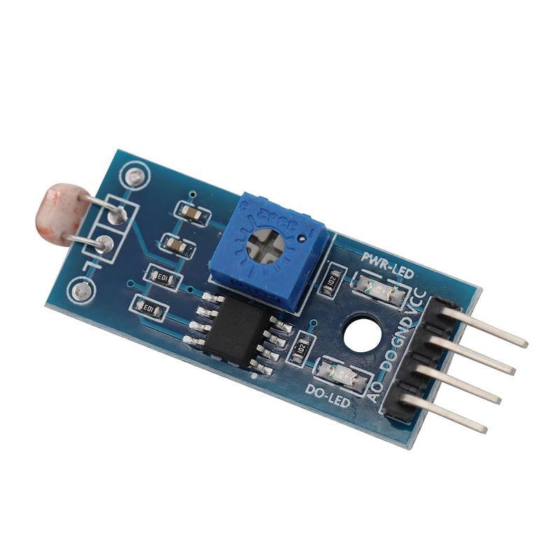 Heevhas 5pcs 4 Pin Photoresistor Sensor Light Detection Photoresistor Module Light Sensor Light Detector Module with Digital Output