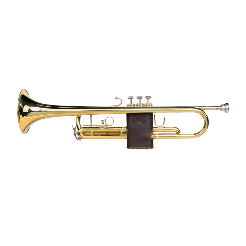 Levy's Leathers Vegan Leather Valve Guard for Trumpet; Brown (LVG1-VGNDBR) Dark Brown