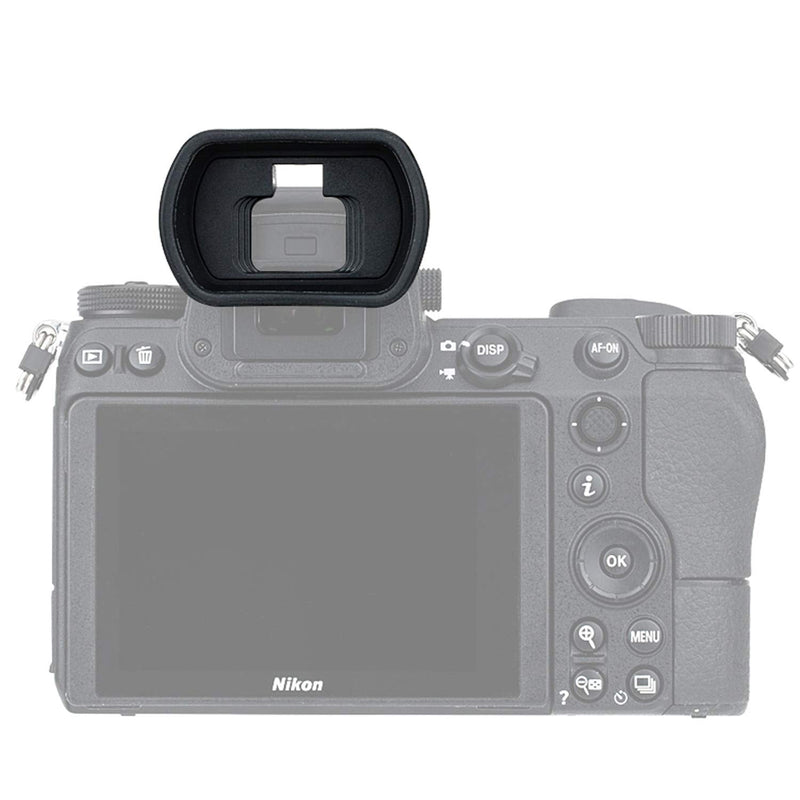 JJC KIWIFOTOS Ergonomic Long Camera Eyecup for Nikkor Z5 Z6 Z7 Z6II Z7II, Eye Cup Eye Piece viewfinder Replace DK-29 Eyecup, Soft Silicone, 50 * 33 * 21mm, Compatible with Nikon Z6 II Z7 II Z6 Z7 Z5 for Z6 Z7