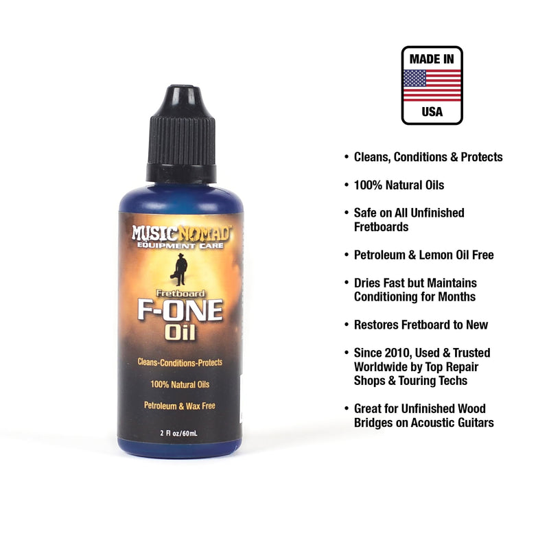 MusicNomad Guitar Body Cleaner/Polish and Fretboard Oil Cleaning Kit with Premium Microfiber Polishing Cloth