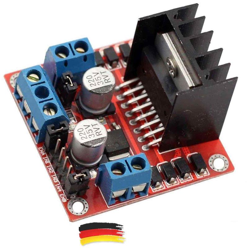 L298N Motor Driver Power Amplifier Stepper Motor Driver Module Board for AR-duino Pi Pack of 2