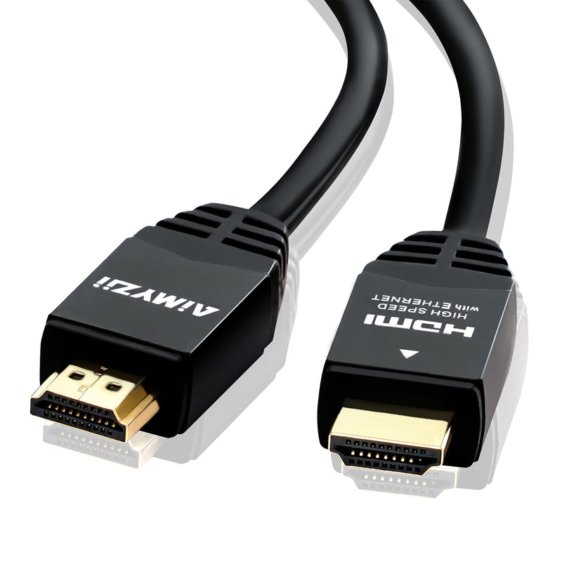 HDMI Cable 100 Feet Aimyzii 4K HDMI 2.0 Cable with Built-in Signal Booster Support 4K 3D 2160P 1080P HDCP2.2 Ethernet ARC and Bandwidth 18Gbps-Black