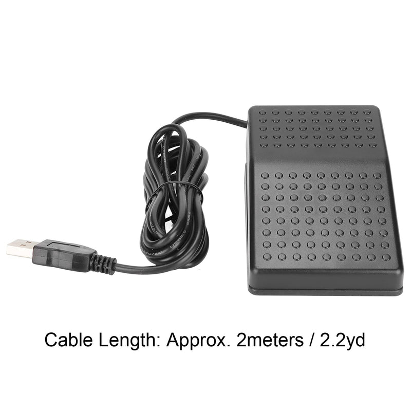 USB Foot Switch Pedal,USB Single Foot Pedal Switch Control,Customized Programmable Keyboard Mouse Game Action Single Foot Switch Pedal with USB A Interface