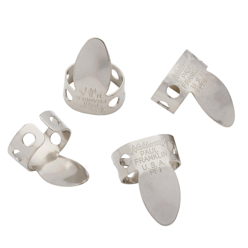 D'Addario Paul Franklin National Nickel Finger Picks - 4-pack