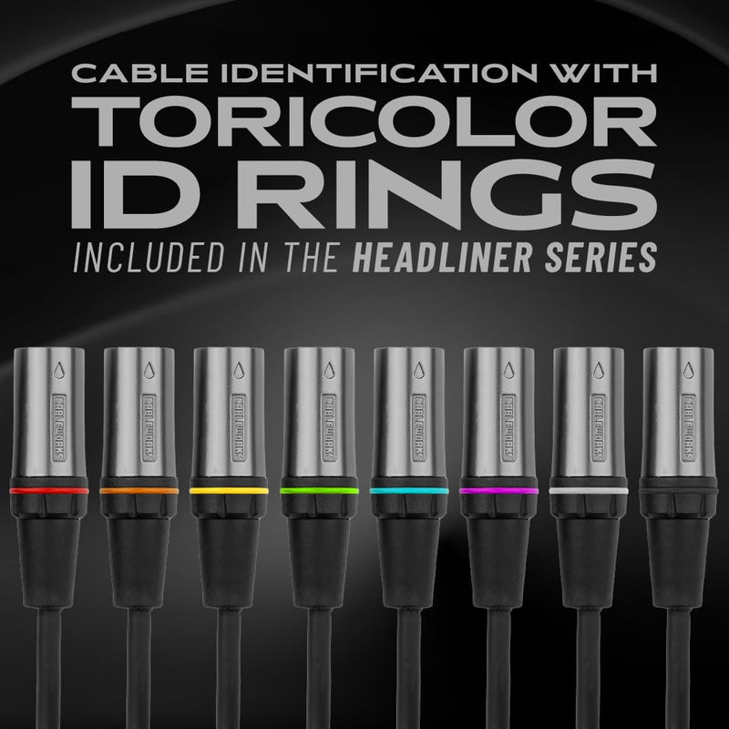 [AUSTRALIA] - By Gator Cases Headliner Series Premium 50 Foot XLR Microphone Cable, (GCWH-XLR-50) 50 Feet 