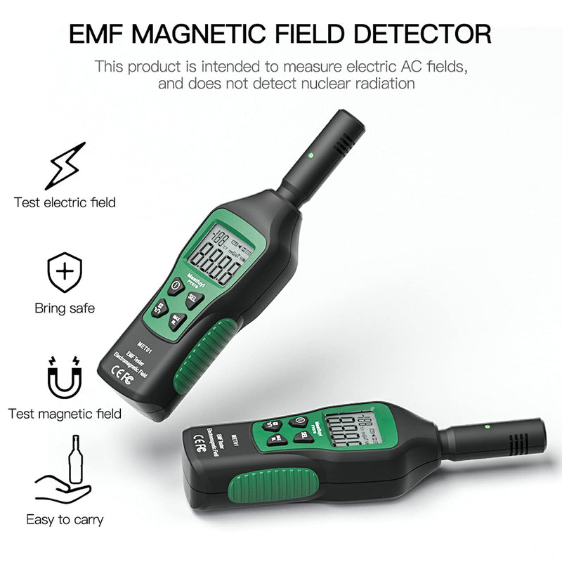 Geiger Counter, EMF Meter Radiation Detector 3 in 1 Digital Radiation Detector Rechargeable Digital Detector Mini EMF Detector with LCD Backlight for Home, Office, Outdoor