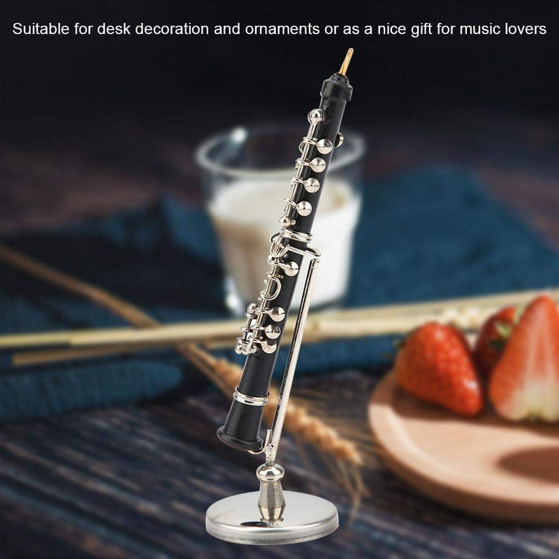 Mini Oboe Model Musical Instrument Miniature Decoration for Home Coffee Ornament