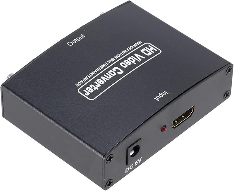 HDMI to Component Converter, avedio links HDMI to 1080P YPbPr 5RCA RGB + R/L Video Audio Adapter, Support Apple TV, PS5, Roku, Xbox, Fire Stick, DVD Players to HDTV and Projector (Black)