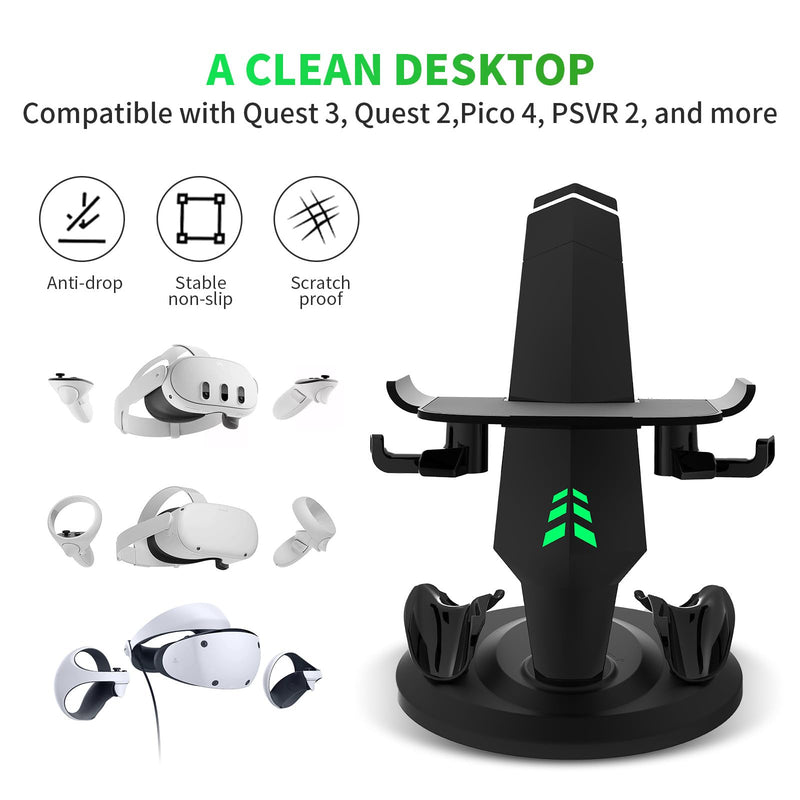 [AUSTRALIA] - G-STORY Charging Dock for Meta Quest 3 Headset Controllers, VR Charging Station for Meta Quest 2 Fast Charging Meta Quest Pro Accessories 