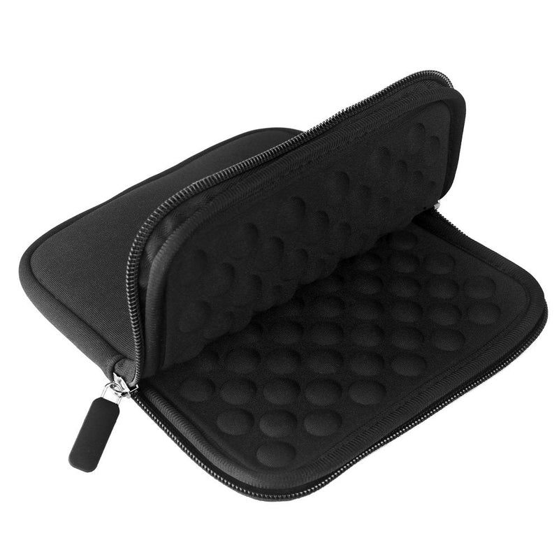 Lacdo Shockproof External CD DVD Hard Drive Sleeve Storage Pouch Bag for Burner Player Writer Blu-Ray BlueFire/Asus/LG/Dell/Asus/Pioneer/HP/VersionTech Neoprene Portable Protective Carrying Case,Black Black