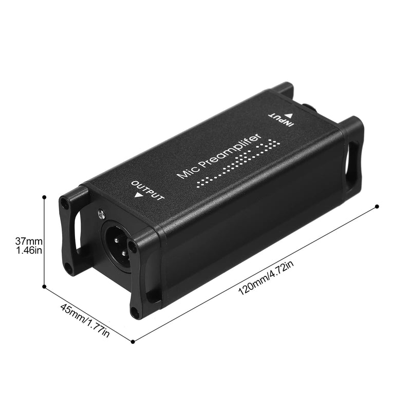 [AUSTRALIA] - Mic Preamp, Microphone Preamp Audio Booster Microphone Preamp Preamplifier Home Audio Microphone Net Gain for Studio or Home Recording Livestream Broadcast Podcast 
