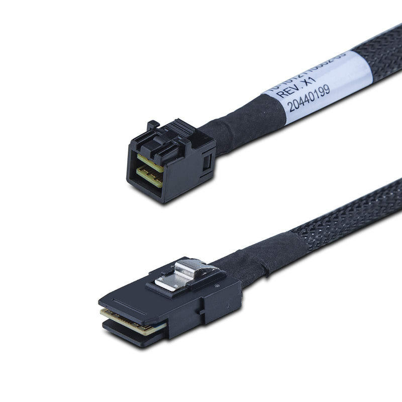 [AUSTRALIA] - SFF-8643 to SFF-8087 Internal Mini SAS HD Cable, Compatible with Raid Controller Hard Drive, 100-Ohm, 1-m(3.3ft), 2 Pack Straight 1m 