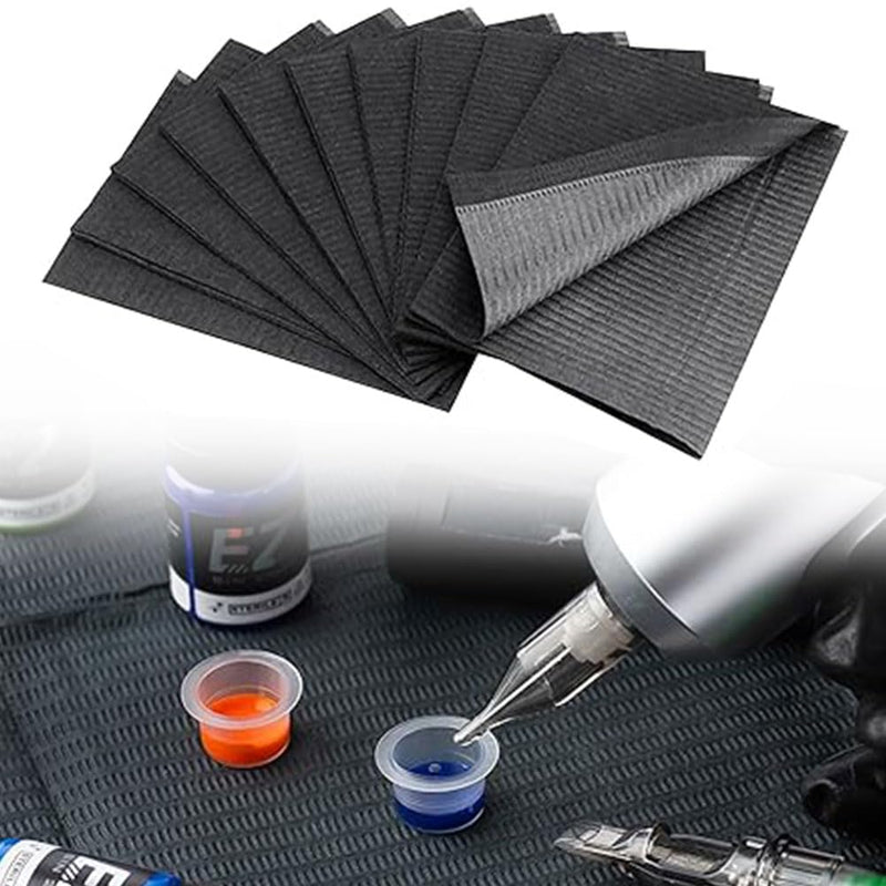 Dental Bibs, Tattoo Bibs, Tattoo Pads, Tattoo Tablecloths, Dental Bibs, Disposable Clean Pad for Tattoo Applications, Table Covers for Nail Salon, 33 cm x 45 cm, Pack of 30