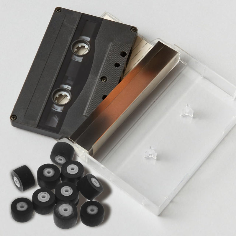 [AUSTRALIA] - CHILDWEET Cassette Tape Pinch Rollers Replacement 10-Pack for Tape Recorders Audio Players Durable Rubber Bearing Pulley for Maintenance Repair 