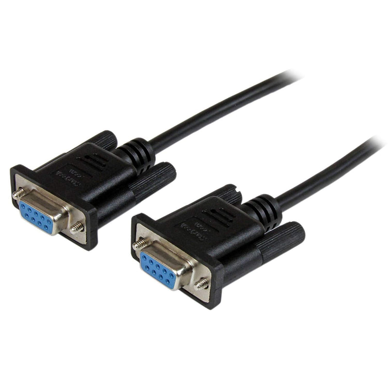 StarTech.com 1 Port USB to Serial RS232 Adapter & 2m Black DB9 RS232 Serial Null Modem Cable F/F - DB9 Female to Female - 9 pin RS232 Null Modem Cable - 2 Meter, Black (SCNM9FF2MBK) Adapter + Cable - 2 meter, Black