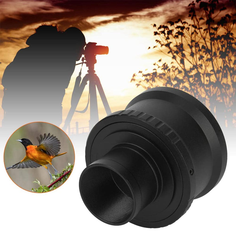 [AUSTRALIA] - T2-NEX Metal 1.25 inch Telescope Mount Adapter Ring to fit for NEX E Mount Camera, Black 