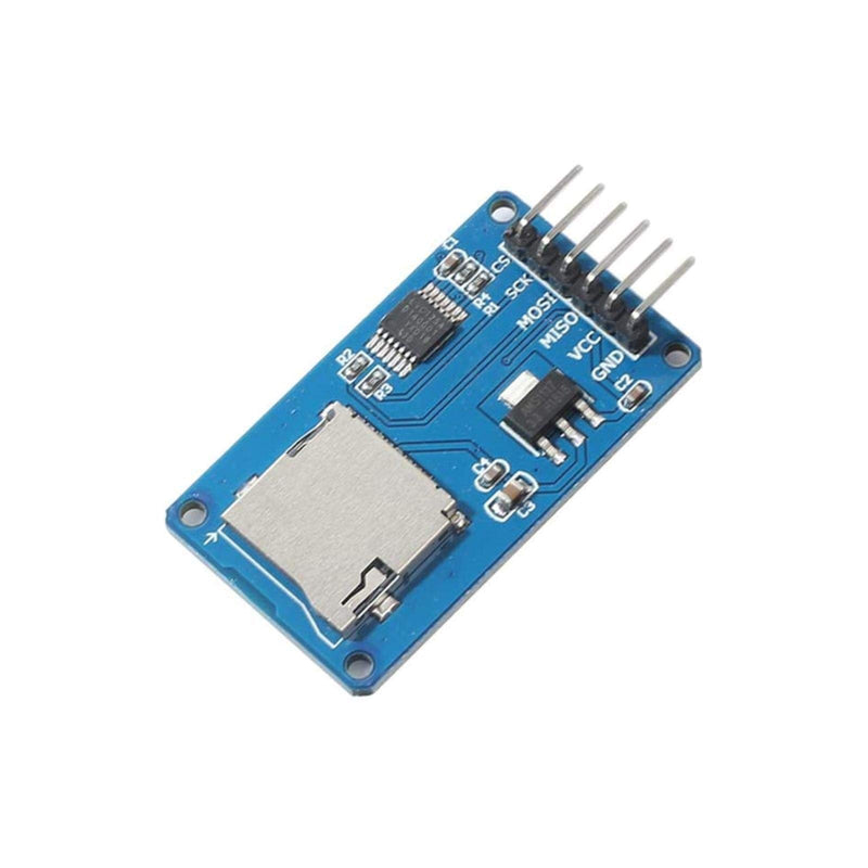 2pcs Micro SD Card Module Storage Board 6-pin TF Card Memory Adapter Reader Module SPI Interface Compatible with Ar-duino