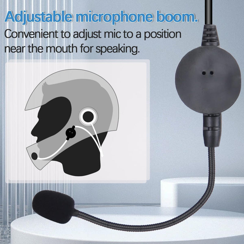 [AUSTRALIA] - BAOFENG Rugged Radio Helmet Headset with Mic Microphone 2 PIN PTT BF-F8HP Pro UV-5R Mini AR-5RM UV-21R UV32 DM32 Two Way Radio Walkie Talkies 