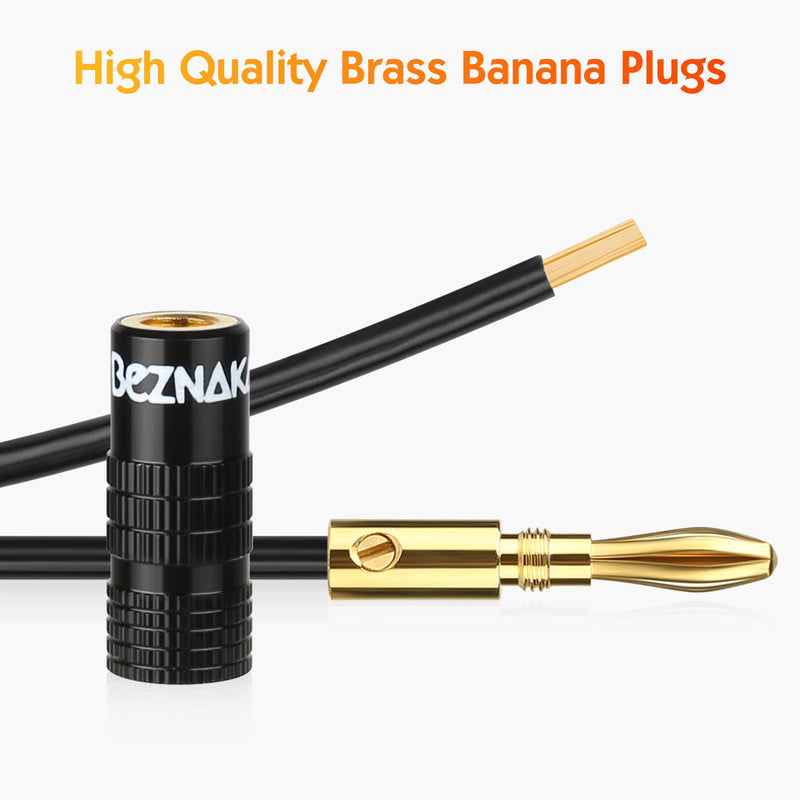 [AUSTRALIA] - Banana Plugs with Dual Set Screws,Black and Red Aluminum Shell,6 Pairs 