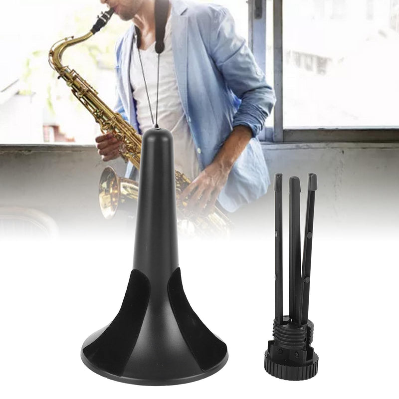Plastic Trumpet Stand, Foldable Design Adjustable Height Saxophone Holder for Wind Musical Instrument