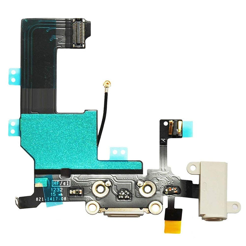 MMOBIEL Dock Connector Compatible with iPhone SE 2016 - Charging Port Flex Cable - Headphone Port/Microphone/Antenna Replacement - Incl. Screwdrivers - Black