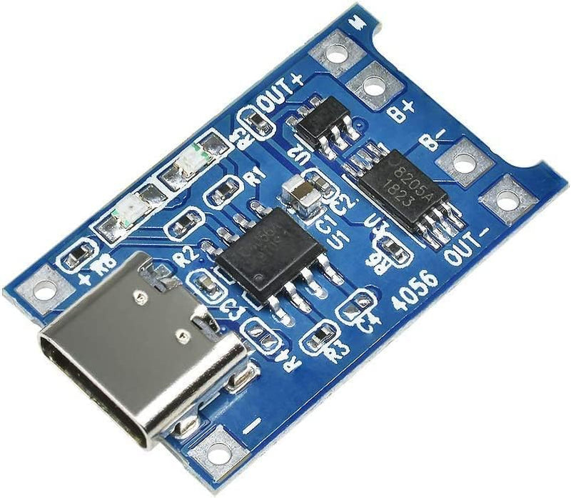 Fastsaw Pack of 25 Micro Input Interface Type-C USB 5V 1A 18650 Lithium Charger Module Charging Card with Double Protection Function