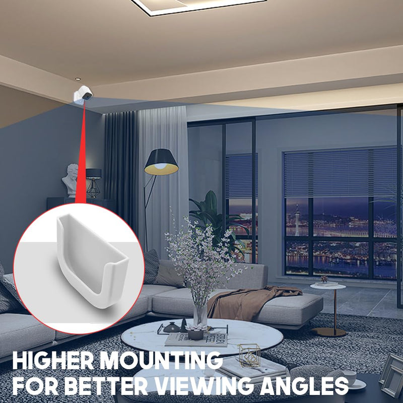 [AUSTRALIA] - Blink Mini Camera Adhesive Wall Mount Bracket, Strong Adhesive Durable Camera Mount Holder for Blink Mini Indoor Camera, No Drill, No Screws, Decorate Damage-Free, Easy to Install (2 Pack) 2 Pack 