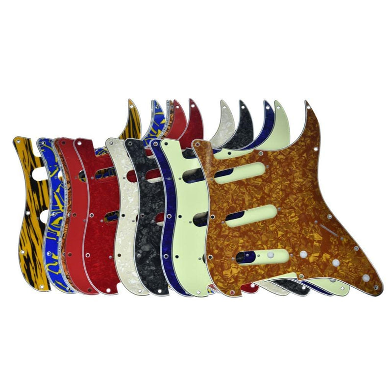 [AUSTRALIA] - Dopro 11 Hole ST/Strat Style SSS Pick Guard for 3 Single Coil Pickups with Screws Clear 