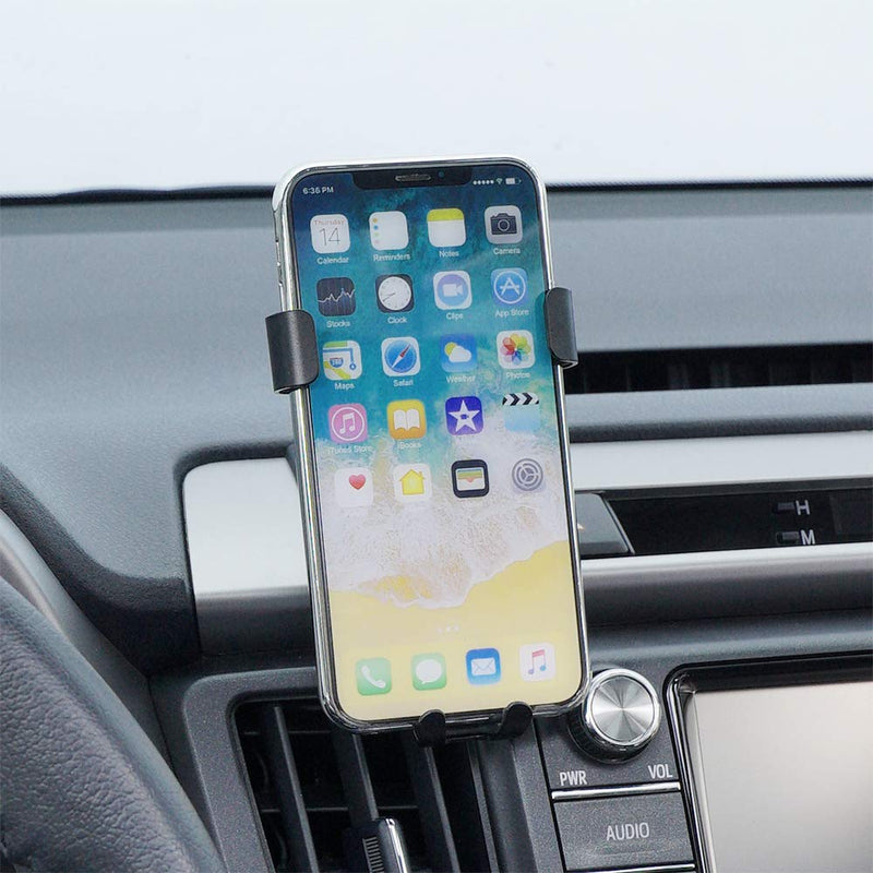 BEHAVE Phone Holder for Toyota RAV4,Car Phone Holder for Totota RAV4 2013-2018 Phone Cradles,Adjustable Phone Mount for iPhone 8 iPhone X,Smartphone for 5.5/6 in Alloy Black,Compatible for Toyota RAV4 2013-2018