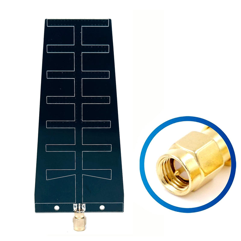 Mini 12dBi 2.4GHz High-Gain WiFi Directional Yagi Antenna Suitable for Drones USB Wireless Adapters, SMA Routers and Cameras for Long Range Signal Reception or Transmission (SMA Male) SMA Male-1PCS
