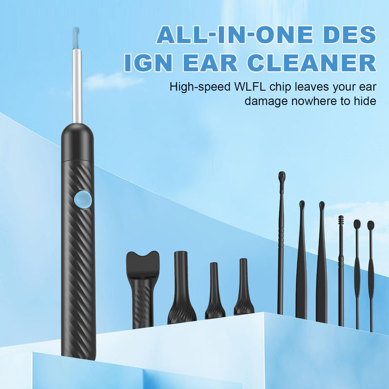 Euakee 4 in 1 Ear Wax Remover Otoscope, 1080P WiFi IP67 Waterproof Ear Cleaner for Adults Children, for Ear Canal, Nose, Mouth and Skin Examination, Ear Cleaner for iOS, Android 03