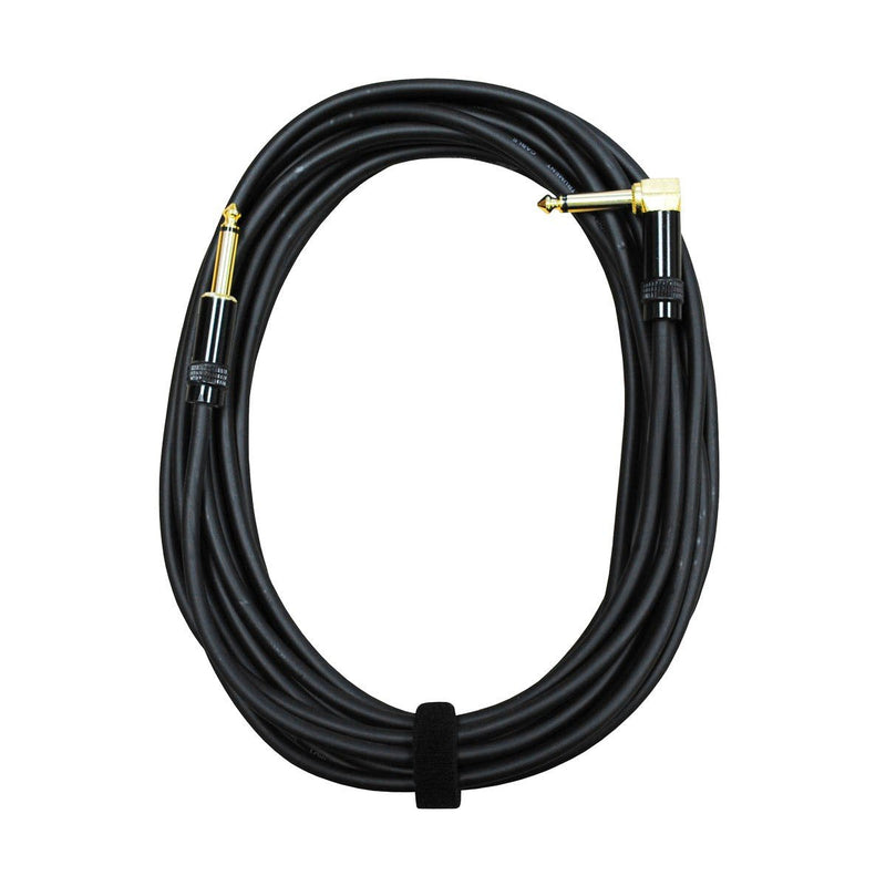 Audio 2000s E28125 1/4" TS Right Angle to 1/4" TS 25 Feet Audio Cable