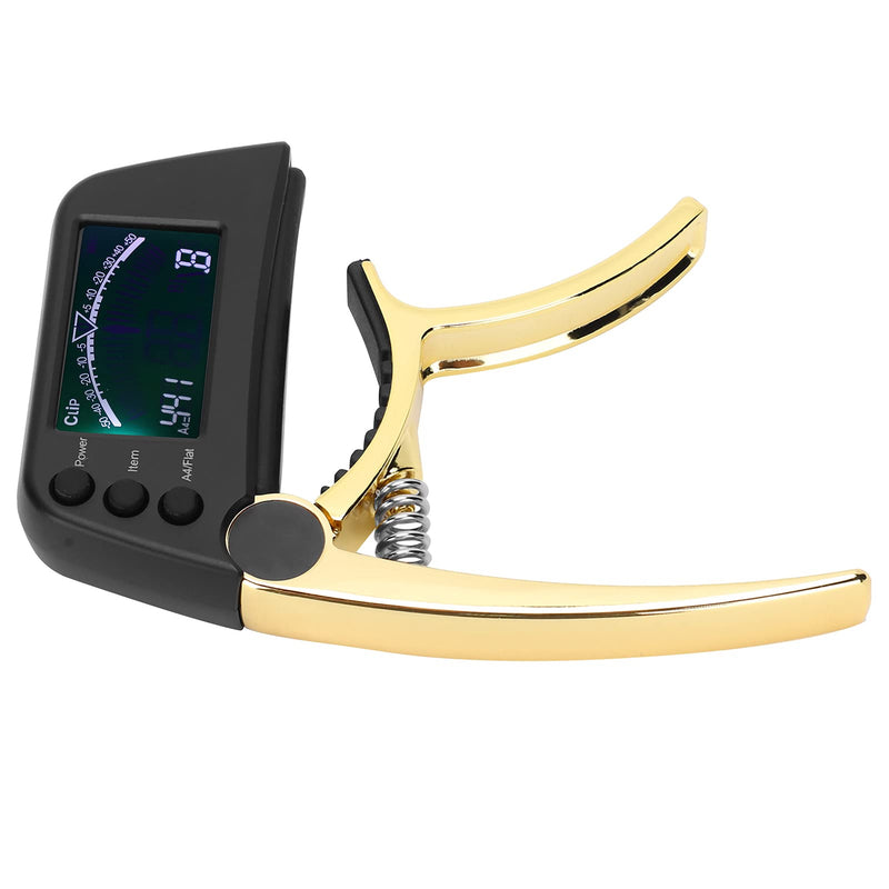 [AUSTRALIA] - Guitar Capo Tuner 2 in 1 Clip On Tuner with Large and Clear LCD Screen for Acoustic Electric Classical Ukuleles 