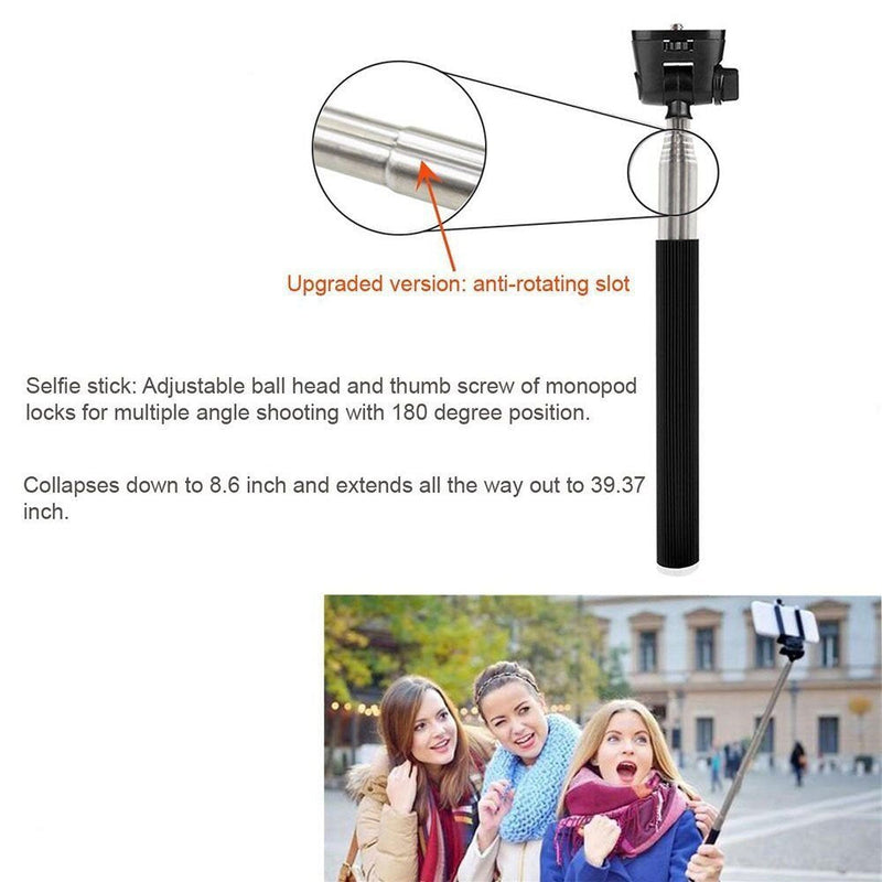 Action Camera Selfie Stick Floating Hand Grip Compatible with AKASO EK7000 Brave 7 LE Brave 4 V50X, Gopro Hero 13 12 11 10 9, DJI Osmo Action 5 pro, Apexcam, Dragon Touch, Sjcam Action Camera