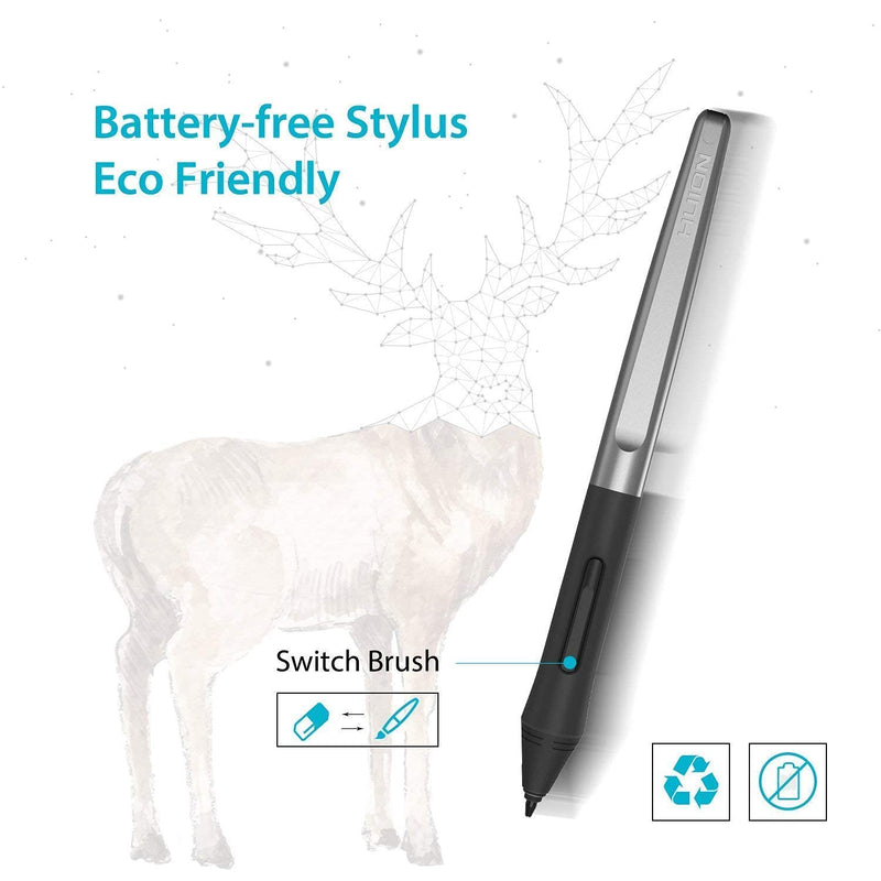 Huion Inspiroy H1060P Graphics Drawing Tablet with 2 PCS Digital Pen PW100, OTG Adapter Included
