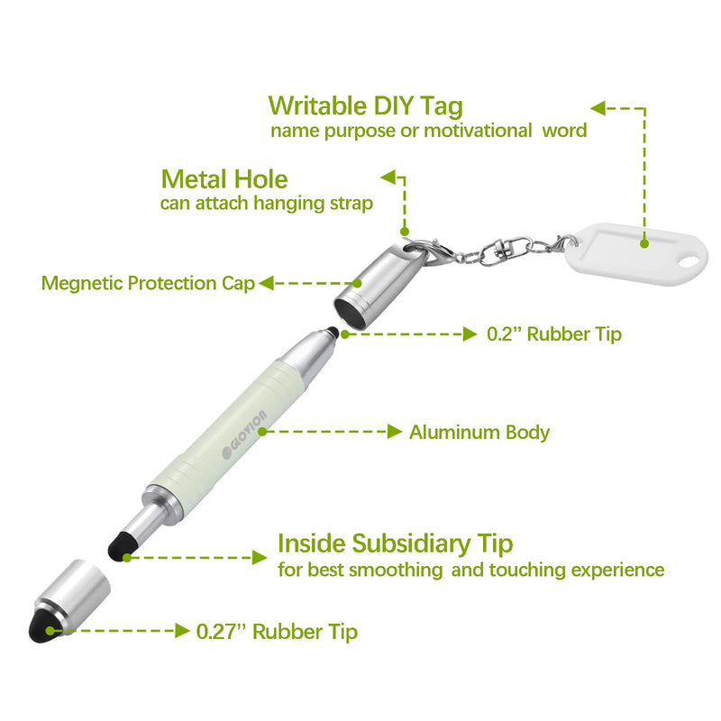 Stylus Pen for Kids Tablet, Easy Grip Stylus Pens Touch Screens Pencil for iPhone iPad Air Pro Capacitive Stylus Stylist Pen for Chromebook Android Fire Edition Tablet - Light Green