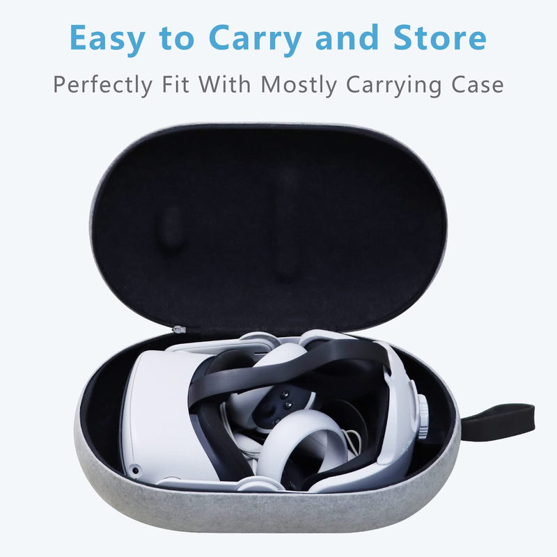 Saqico Head Strap for Oculus Quest 2 with 5000mAh Head Strap Battery Pack Compatible with Oculus/Meta Quest 2