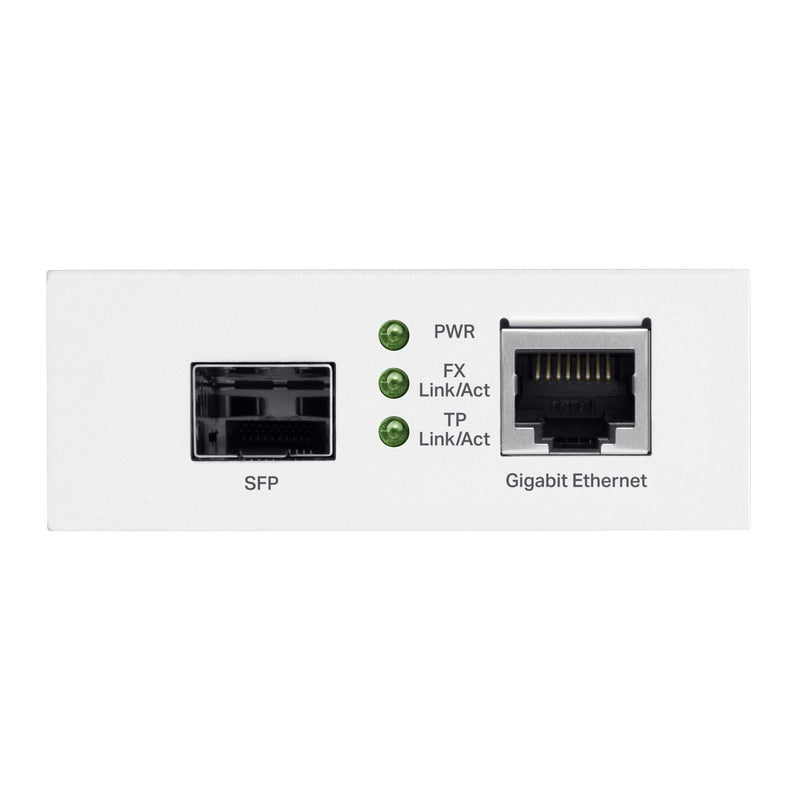 TP-Link Gigabit SFP to RJ45 Media Converter(TL-MC200) | Fiber to Ethernet Converter, Plug and Play, Durable Metal Casing, Versatile Compatibility, Auto Negotiation, UL Certified
