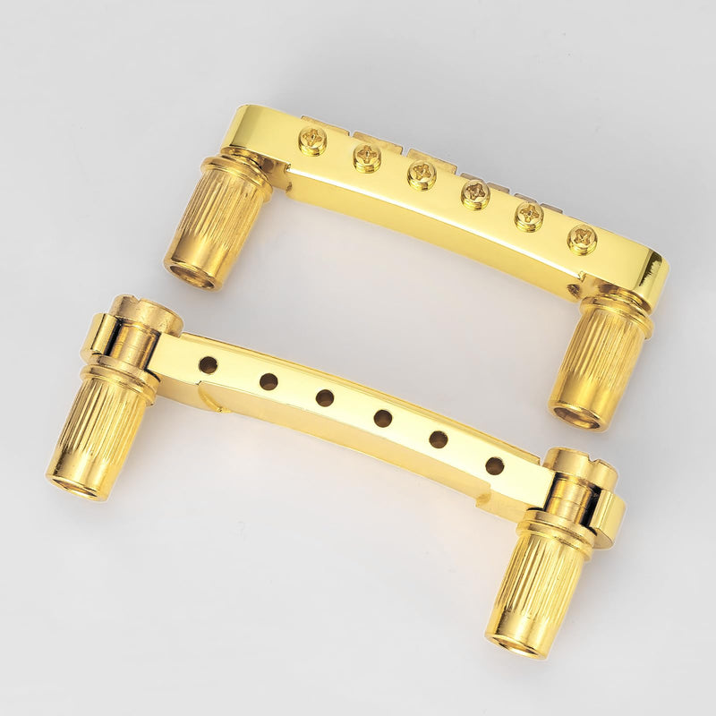 [AUSTRALIA] - Swhmc Gold Guitar Parts Set Saddle Bridge Tune-O-Matic Tailpiece and 3L3R Sealed Gear Tuning Pegs Keys Machine Head for Les Paul Electric Guitar 