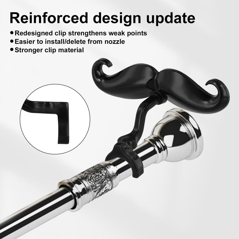 2pcs Clip-On Moustache for Trumpet and Trombone, Perfect Accessory for All Trumpet Handle Mouthpieces Young Musicians Includes Protective Case
