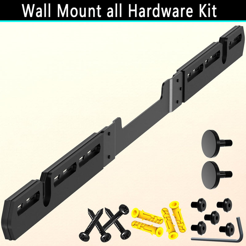 [AUSTRALIA] - Wall Mount for Sonos Arc Soundbar (Black), Wall Mounts for Sonos Arc Sound Bar Mounts Under Tv, Hanging Mounting Bracket Compatible with for Sonos Arc Wall Mount Dark Black 