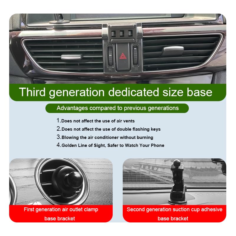 Car Phone Holder for Mazda 6 Auto Accessories [Only for Mazda 6 2014-2015] [Auto Lock Hands Free Cell Phone Mount Car fits for iPhone & All Smartphones]