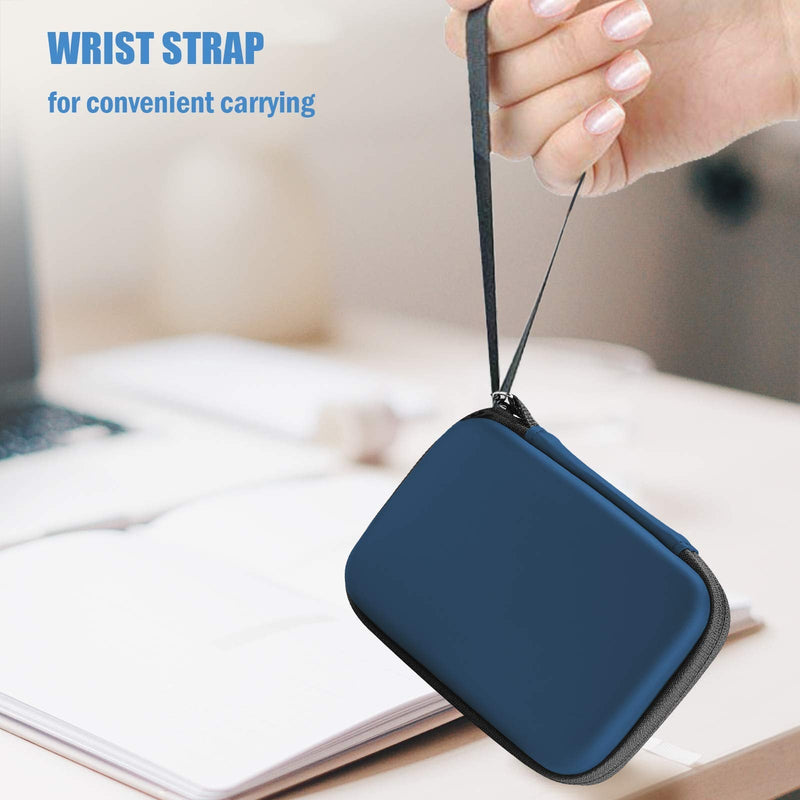 ProCase Hard Carrying Case Compatible for Samsung T7 / T7 Touch Portable SSD with Silicone Cover, Shockproof Storage Travel Organizer for T7 Touch Portable 500GB 1TB 2TB USB Solid State Drives -Navy Navy