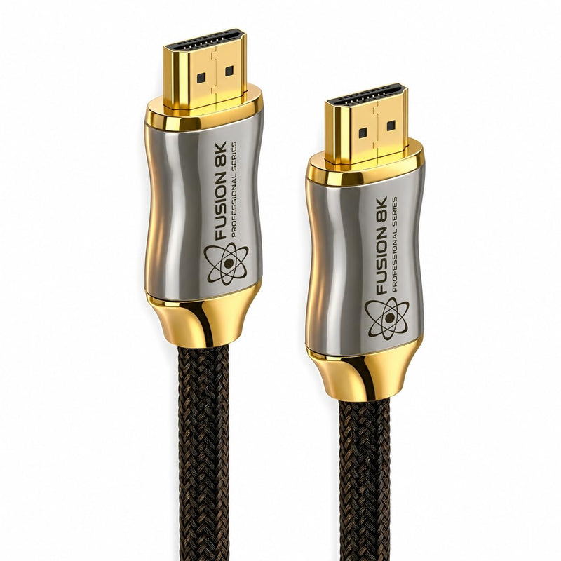Fusion8K Certified HDMI 2.1 Cable 48Gbps 3ft - 10K 8K@60Hz 4K@120Hz 144Hz | eARC HDR10 Dolby Vision HDCP 2.3 | Braided Cord for PS5, Xbox Series X, Apple TV 4K, Roku, OLED TV 3 Feet