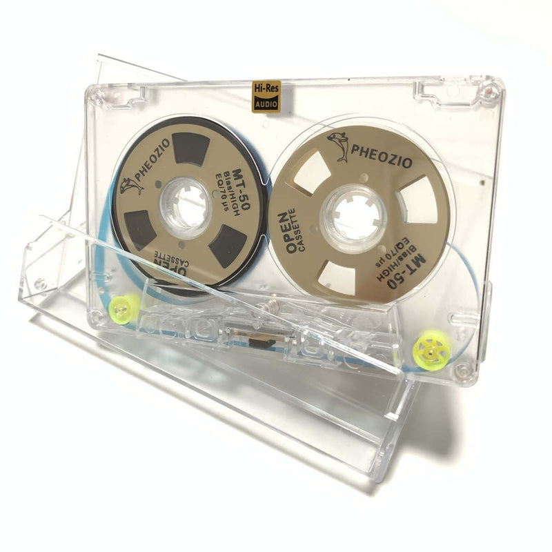 Generic Reel to Reel Blank Audio Cassette Tape for Music Recording - Normal Bias Low Noise - 48 Minutes - Transparent Acrylic - 1 Pack Blind Box Includes 1 of 54 Styles